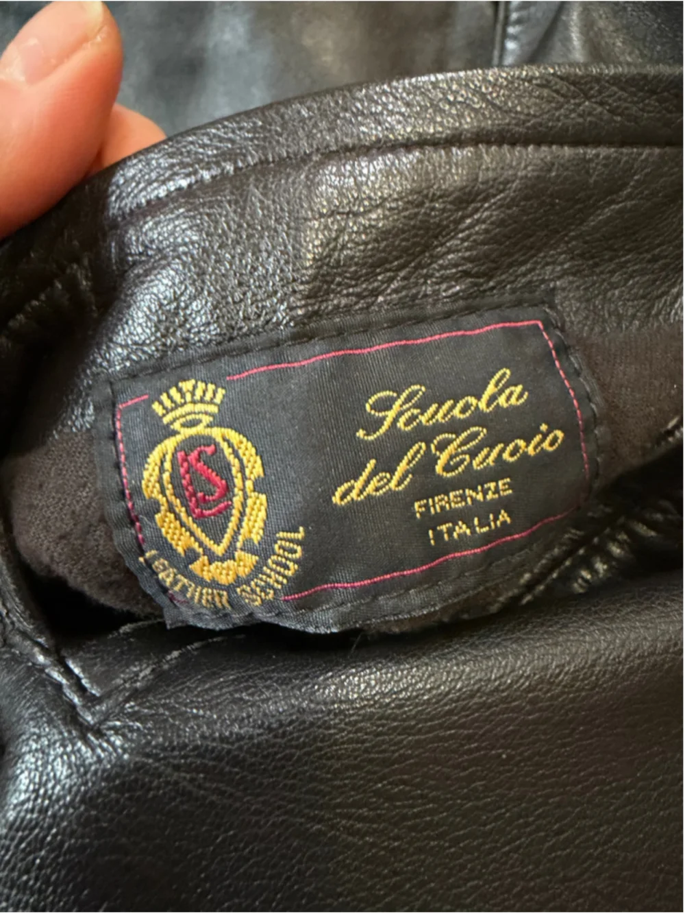 Scuola del Cuoio Firenze Reversible Nappa Leather Bomber Jacket Black EU 58